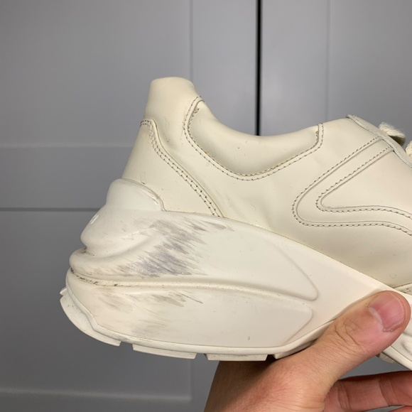 Gucci Rhyton Disk Print Beige Sneakers - Picture 7 of 9